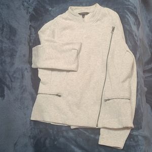 Banana Republic Grey Moto Jacket L